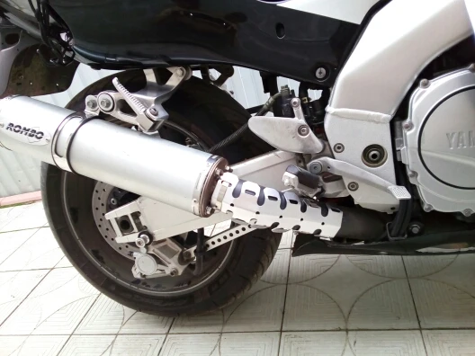 Выхлопной глушитель для мотоцикла защита ножек трубы тепловая Защитная крышка 125