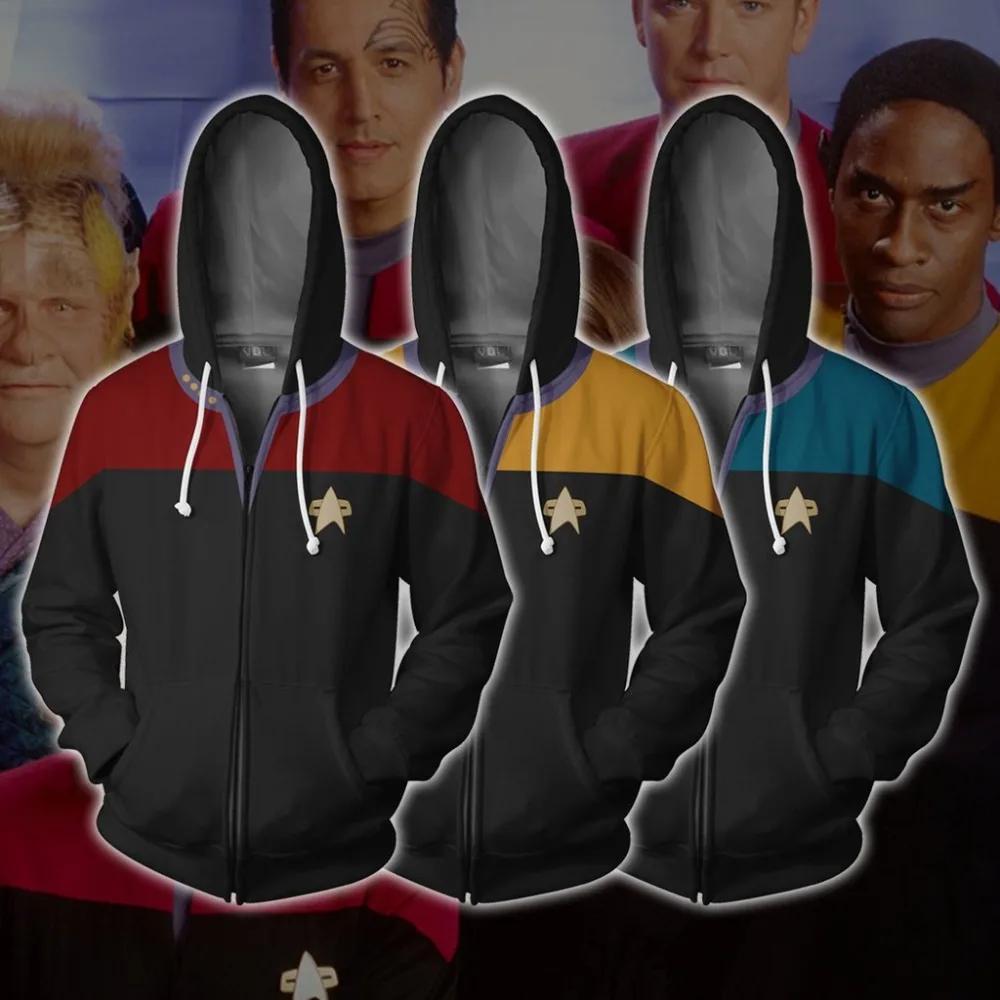 Star Trek II: The Wrath of Khan Cosplay Costumes Star Trek Hoodies 3D Printed Sweatshirt Stylish zip-up hoodies for men and lady
Star Trek II: The Wrath of Khan Cosplay Costumes Star Trek Hoodies 3D Printed Sweatshirt Stylish zip-up hoodies for men and lady