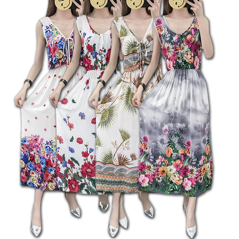 Women Summer Bohemian Dress 2019 Ladies Maxi Casual Floral Beach Boho Cotton Dresses Vintage Flower Long Female Elegant SunDress
Women Summer Bohemian Dress 2019 Ladies Maxi Casual Floral Beach Boho Cotton Dresses Vintage Flower Long Female Elegant SunDress
