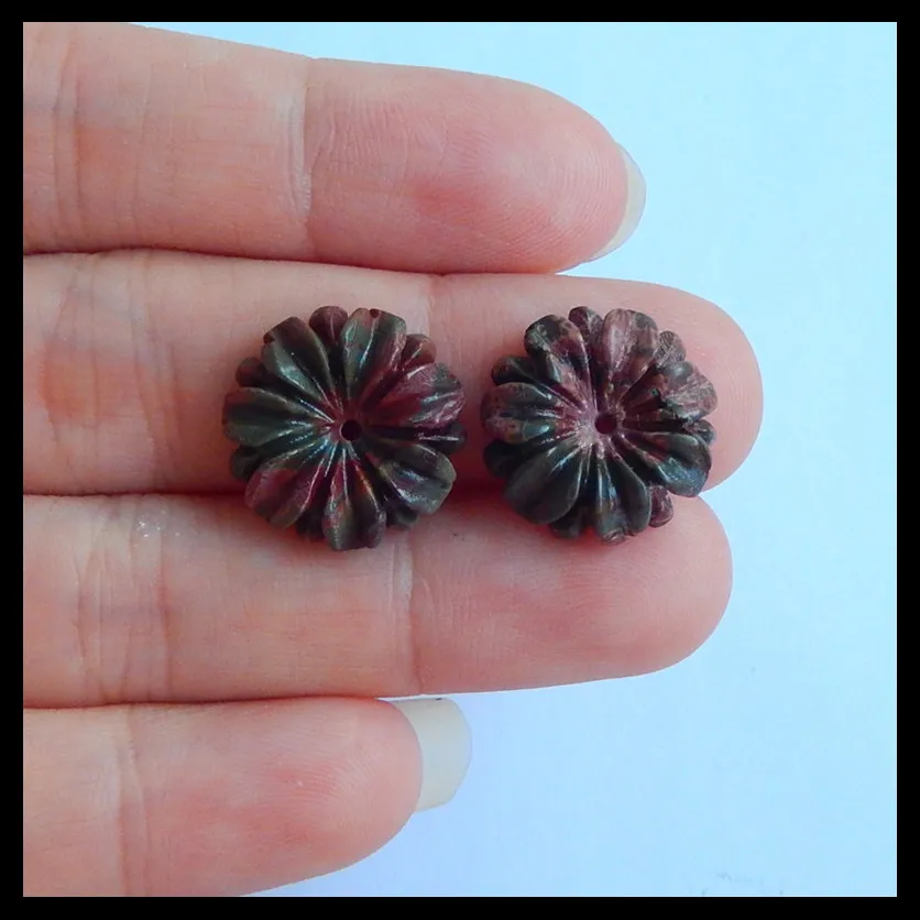 Birthday gift,Multi-Color Picasso Jasper Carved Flower fashion woman Earring Bead,16x5mm,3.1g
Birthday gift,Multi-Color Picasso Jasper Carved Flower fashion woman Earring Bead,16x5mm,3.1g