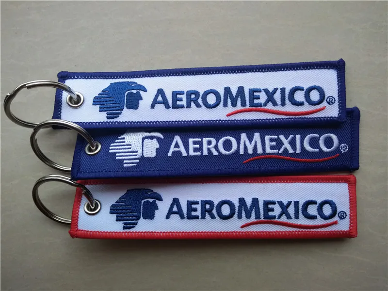 Aero Mexico Airlines Aeromexico Fabric Embroidery Keychain Made By Twill + Ring With Merrow Border Accept Custom
Aero Mexico Airlines Aeromexico Fabric Embroidery Keychain Made By Twill + Ring With Merrow Border Accept Custom