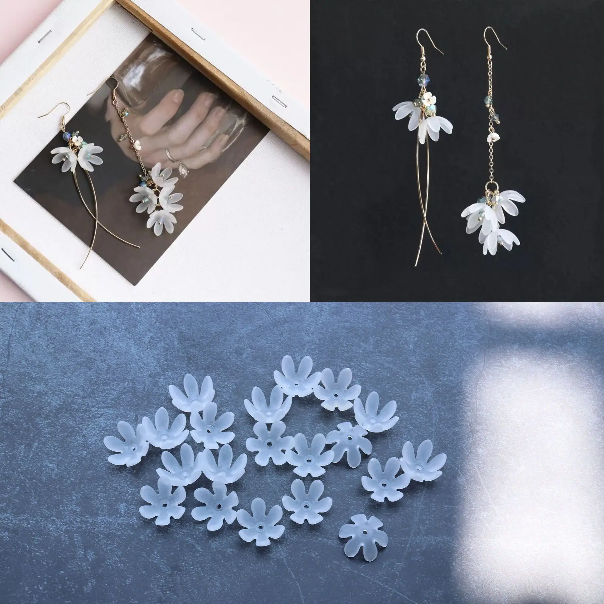 100PCS Resin Material Transparent Hot flower Charm for Earring DIY Handmade Jewelry Accessory Findings wholesale
100PCS Resin Material Transparent Hot flower Charm for Earring DIY Handmade Jewelry Accessory Findings wholesale