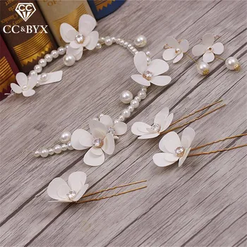 CC Jewelry Crowns Tiaras 6pcs Set Flower For Women Wedding Decorations Bridal Hair Accessories Fashion Hair Sticks Earrings 2438
CC Jewelry Crowns Tiaras 6pcs Set Flower For Women Wedding Decorations Bridal Hair Accessories Fashion Hair Sticks Earrings 2438