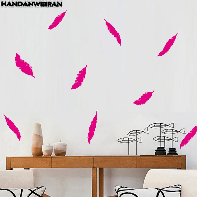 12P = 1LOT Pure 3D Feather Wall Sticker Waterproof Removable For Living Room Bedroom Home Decoration Mural 21 * 29CM
12P = 1LOT Pure 3D Feather Wall Sticker Waterproof Removable For Living Room Bedroom Home Decoration Mural 21 * 29CM