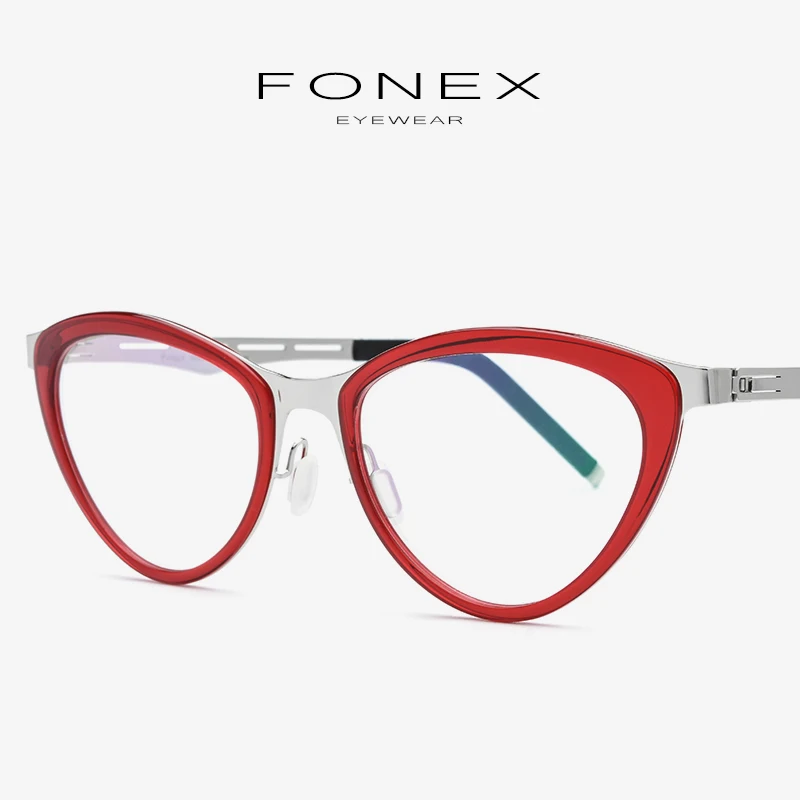 Acetate Eyeglasses Frame Women Cat Eye Prescription Myopia Optical Glasses Frames Female Cateye Spectacles Screwless Eyewear 618
Acetate Eyeglasses Frame Women Cat Eye Prescription Myopia Optical Glasses Frames Female Cateye Spectacles Screwless Eyewear 618