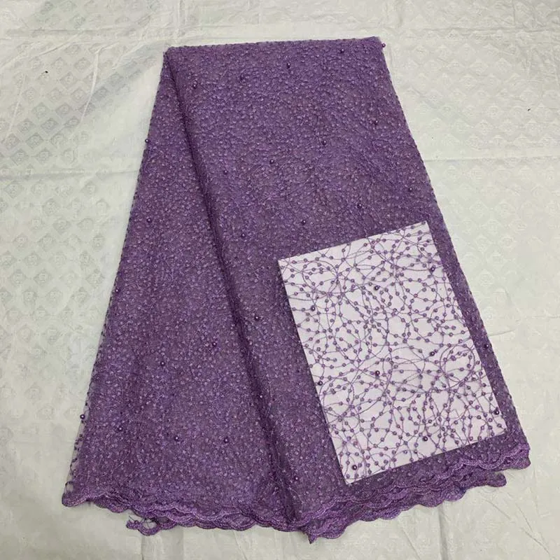 Purple African Lace Fabric 2019 New Embroidered Nigerian Beads cord Lace Fabric High Quality French Tulle Lace Fabric For Women
Purple African Lace Fabric 2019 New Embroidered Nigerian Beads cord Lace Fabric High Quality French Tulle Lace Fabric For Women