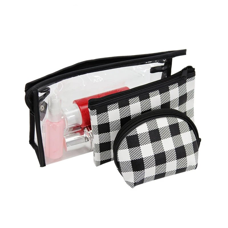 3PC PVC Waterproof Cosmetic Bag Set For Women Portable Travel Makeup Storage Organizer Set Outdoor Transparent Toiletry Bags
3PC PVC Waterproof Cosmetic Bag Set For Women Portable Travel Makeup Storage Organizer Set Outdoor Transparent Toiletry Bags