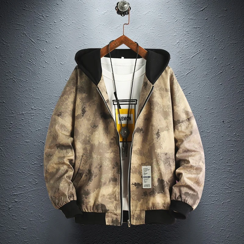 Military Style Men Jacket Camouflage Hooded Windbreaker Coat Male 2019 New Streetwear Hat Outfit Casual Mens Jackets and Coats
Military Style Men Jacket Camouflage Hooded Windbreaker Coat Male 2019 New Streetwear Hat Outfit Casual Mens Jackets and Coats