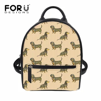FORUDESIGNS PU Leather Backpacks for Female Doxie Dachshund Printing Cute Shoulder Backpack Phone Pocket Women Casual Daypack
FORUDESIGNS PU Leather Backpacks for Female Doxie Dachshund Printing Cute Shoulder Backpack Phone Pocket Women Casual Daypack