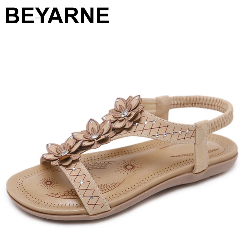 BEYARNE Summer Women Casual Flats Beach Sandals Shoes Woman Bohemia Rhinestone Peep toe Flower Sexy Gladiator Sandals
BEYARNE Summer Women Casual Flats Beach Sandals Shoes Woman Bohemia Rhinestone Peep toe Flower Sexy Gladiator Sandals