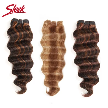 Sleek Colorful Hair Extension Pre-colored Pinao Color P6/27# Prestige Deep Wave Hair Brazilian Human Hair Weave Bundle Remy Hair
Sleek Colorful Hair Extension Pre-colored Pinao Color P6/27# Prestige Deep Wave Hair Brazilian Human Hair Weave Bundle Remy Hair