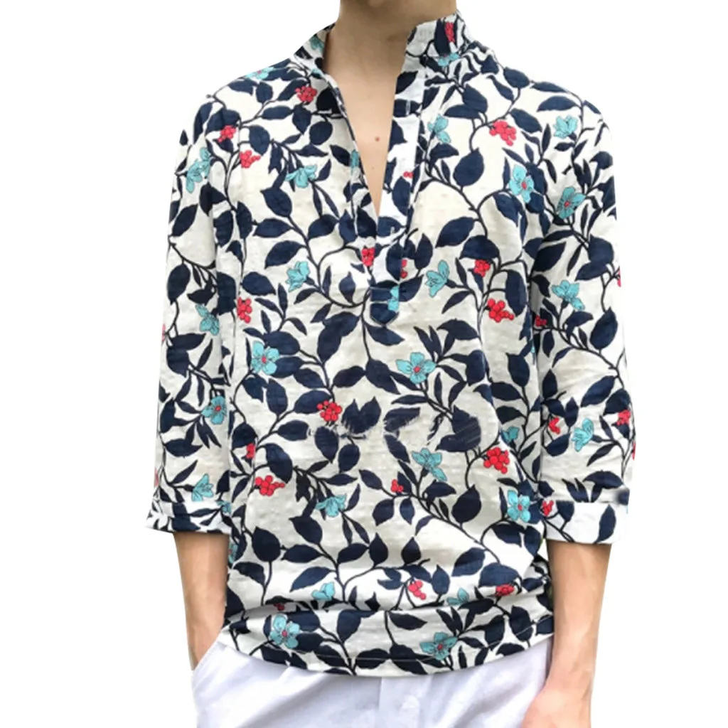Floral Shirt Men Casual Printed Button Down Long Sleeve Shirt Hawaiian shirt Top Blouse Camisas De Hombre Male Clothing Ropa
Floral Shirt Men Casual Printed Button Down Long Sleeve Shirt Hawaiian shirt Top Blouse Camisas De Hombre Male Clothing Ropa