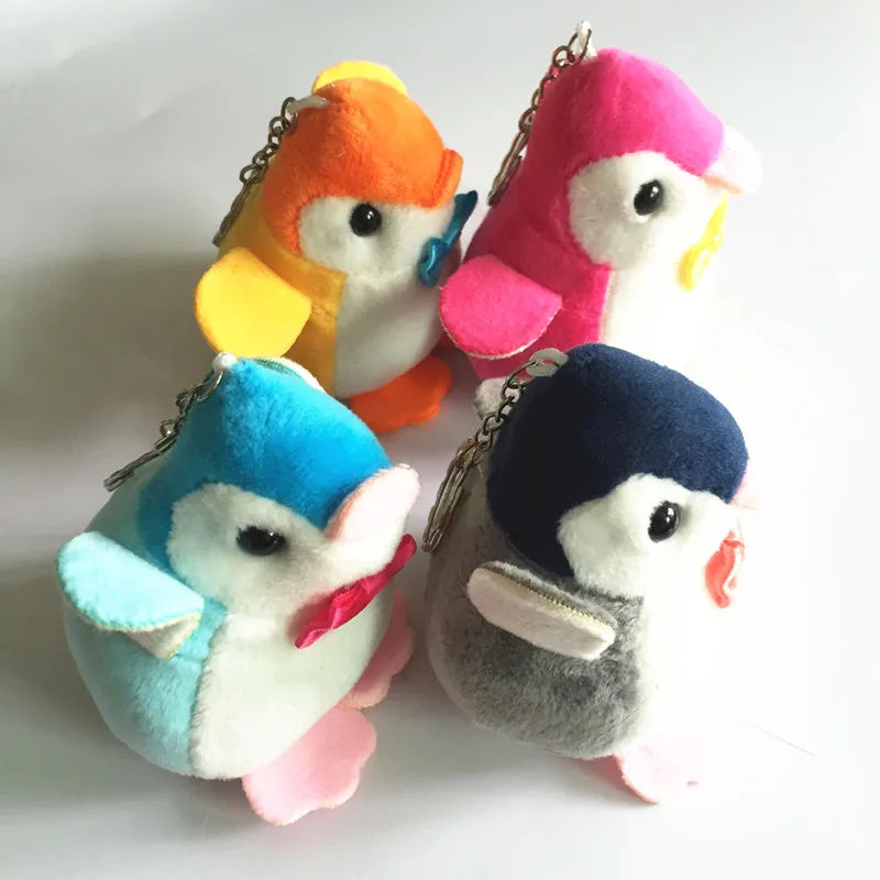 

Cute Plush Penguin Doll Key Ring Chain Creative Cartoon Hanging Accessories Mini Animal Stuffed Toy Keychains Gift 2pcs/lot