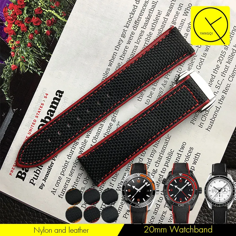 19mm 20mm 21mm 22mm Stainless Steel Buckle Watch Bracelet Nylon Leather Strap for Omega Watch Seamaster 215 Speed for Blancpain
19mm 20mm 21mm 22mm Stainless Steel Buckle Watch Bracelet Nylon Leather Strap for Omega Watch Seamaster 215 Speed for Blancpain
