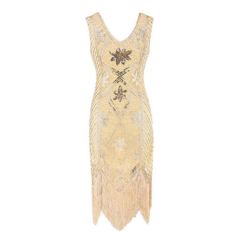 Women 1920s Great Gatsby Vintage Sexy Fringe Flapper Dress Girl Sequin Tassels Bead Sleeveless Summer Dress Vestido De Fiesta
Women 1920s Great Gatsby Vintage Sexy Fringe Flapper Dress Girl Sequin Tassels Bead Sleeveless Summer Dress Vestido De Fiesta