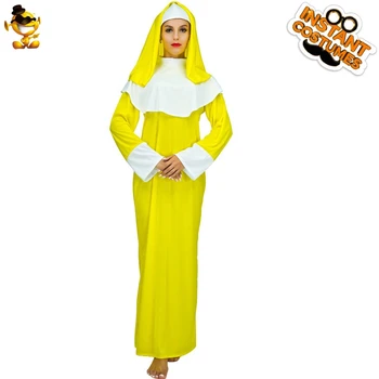 DSPLAY Carnival Cosplay Yellow Nun Party Costume New Style Lady Career Suits Sexy Women Roleplay Religieuse Sister Fancy Dress
DSPLAY Carnival Cosplay Yellow Nun Party Costume New Style Lady Career Suits Sexy Women Roleplay Religieuse Sister Fancy Dress