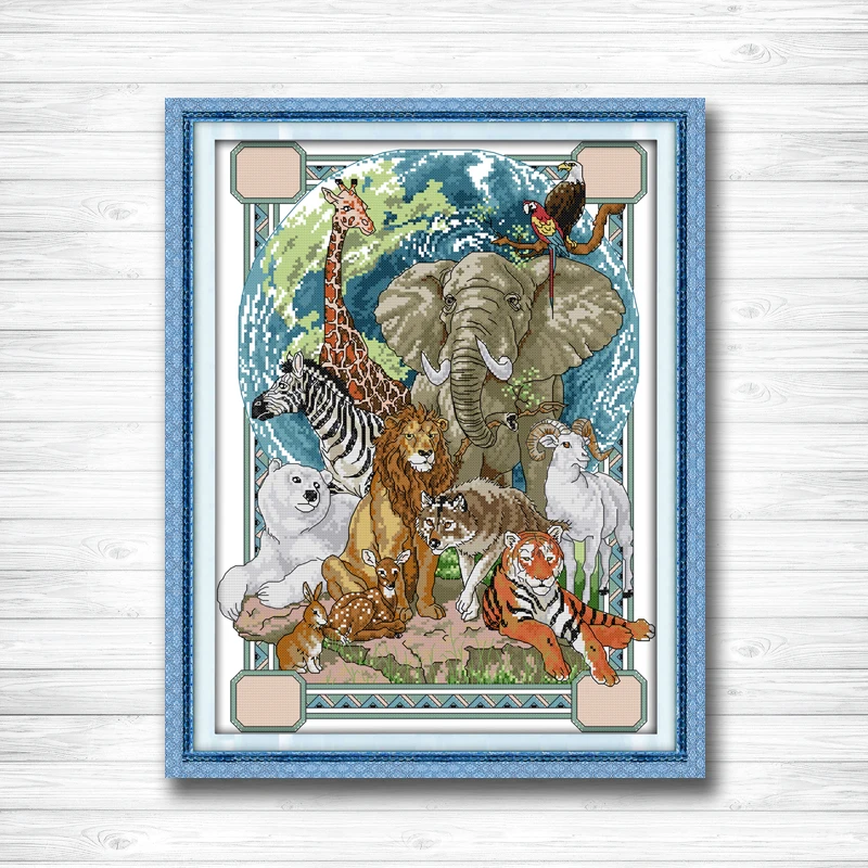 Zoo animal world painting dmc 14CT 11CT counted cross stitch Needlework Set Embroidery kits chinese cross stitch Home decor
Zoo animal world painting dmc 14CT 11CT counted cross stitch Needlework Set Embroidery kits chinese cross stitch Home decor