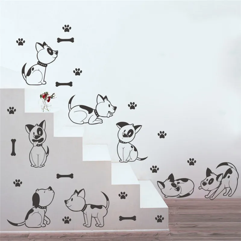 Dog paw bone wall sticker for kids room pet store living room bedroom animals home decor decal mural art
Dog paw bone wall sticker for kids room pet store living room bedroom animals home decor decal mural art
