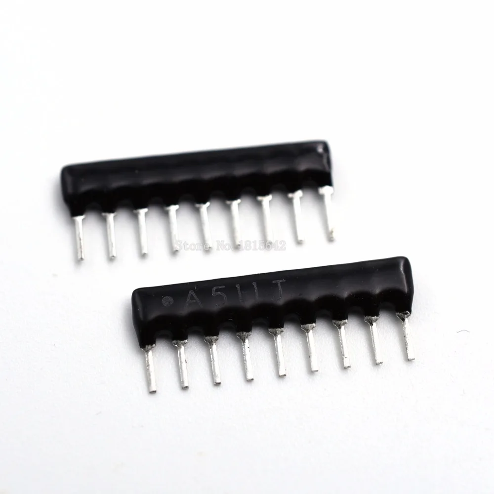 30PCS DIP Exclusion Network Resistor Array 9Pin 510 ohm A511J 510R Resistance Network Array A09-511J
30PCS DIP Exclusion Network Resistor Array 9Pin 510 ohm A511J 510R Resistance Network Array A09-511J
