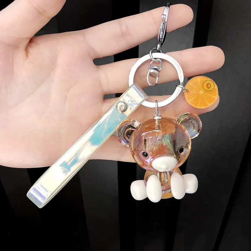 Creative Cartoon Cute Animal Transparent Crystal Bear Keychains Women Jewelry Plastic Ball Beads Keyring Car Pendants Key Chains
Creative Cartoon Cute Animal Transparent Crystal Bear Keychains Women Jewelry Plastic Ball Beads Keyring Car Pendants Key Chains