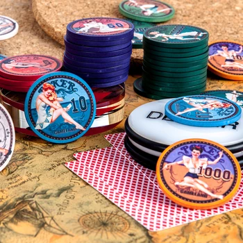 Sexy Lady Ceramic Poker Chips Casino Gambling Chips Set 43*3.3mm 12g Casino Token
Sexy Lady Ceramic Poker Chips Casino Gambling Chips Set 43*3.3mm 12g Casino Token