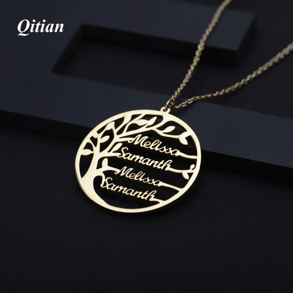 personalized Statement Family Tree Necklace For Women custom Name Gold Color Stainless Steel necklace Men Jewelry Christmas Gift
personalized Statement Family Tree Necklace For Women custom Name Gold Color Stainless Steel necklace Men Jewelry Christmas Gift