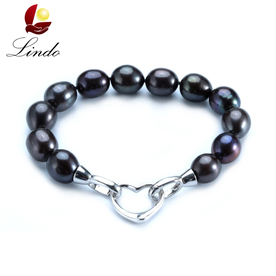 New Arrival 9-10mm Big Pearl Bracelet 18cm/20cm Fashion Black Pearl Bracelet For Women Mother's Day Gift
New Arrival 9-10mm Big Pearl Bracelet 18cm/20cm Fashion Black Pearl Bracelet For Women Mother's Day Gift