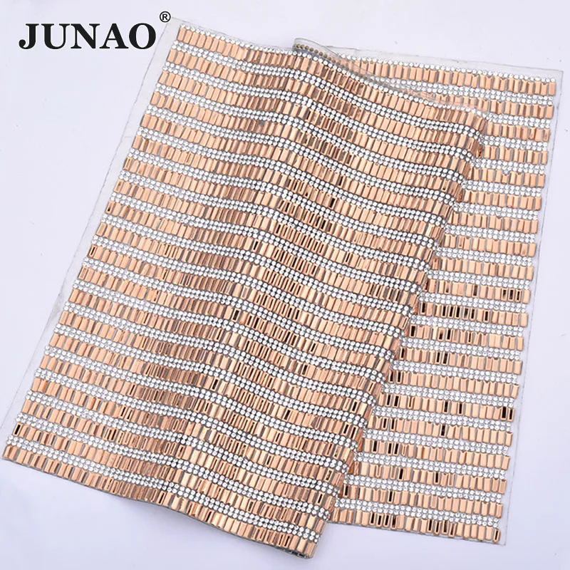 JUNAO 24x40cm Champagne Hotfix Crystal Ribbon Glass Rhinestones Mesh Fabric Strass Sheet Trim Crystal Banding Stones Applique
JUNAO 24x40cm Champagne Hotfix Crystal Ribbon Glass Rhinestones Mesh Fabric Strass Sheet Trim Crystal Banding Stones Applique