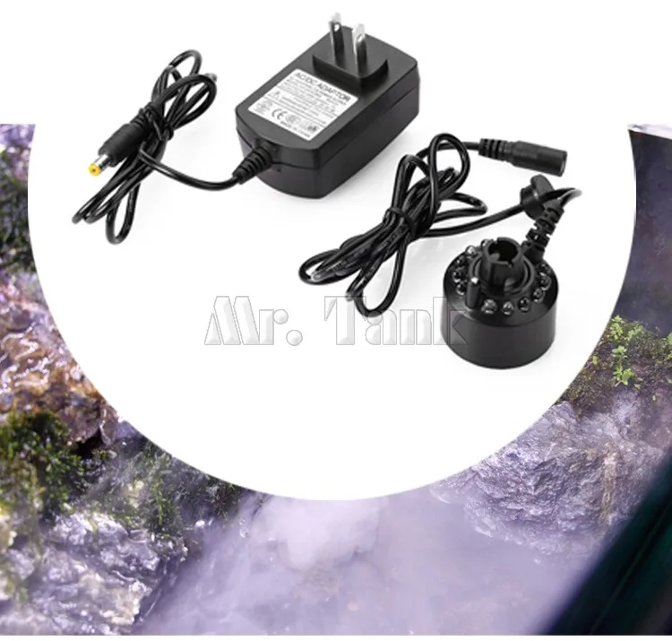 LED Colorful Aquarium Reptile Pet Mist Maker Amphibians Fountain Pond Lighting Sprayer Home Air Humidity Atomizer
LED Colorful Aquarium Reptile Pet Mist Maker Amphibians Fountain Pond Lighting Sprayer Home Air Humidity Atomizer