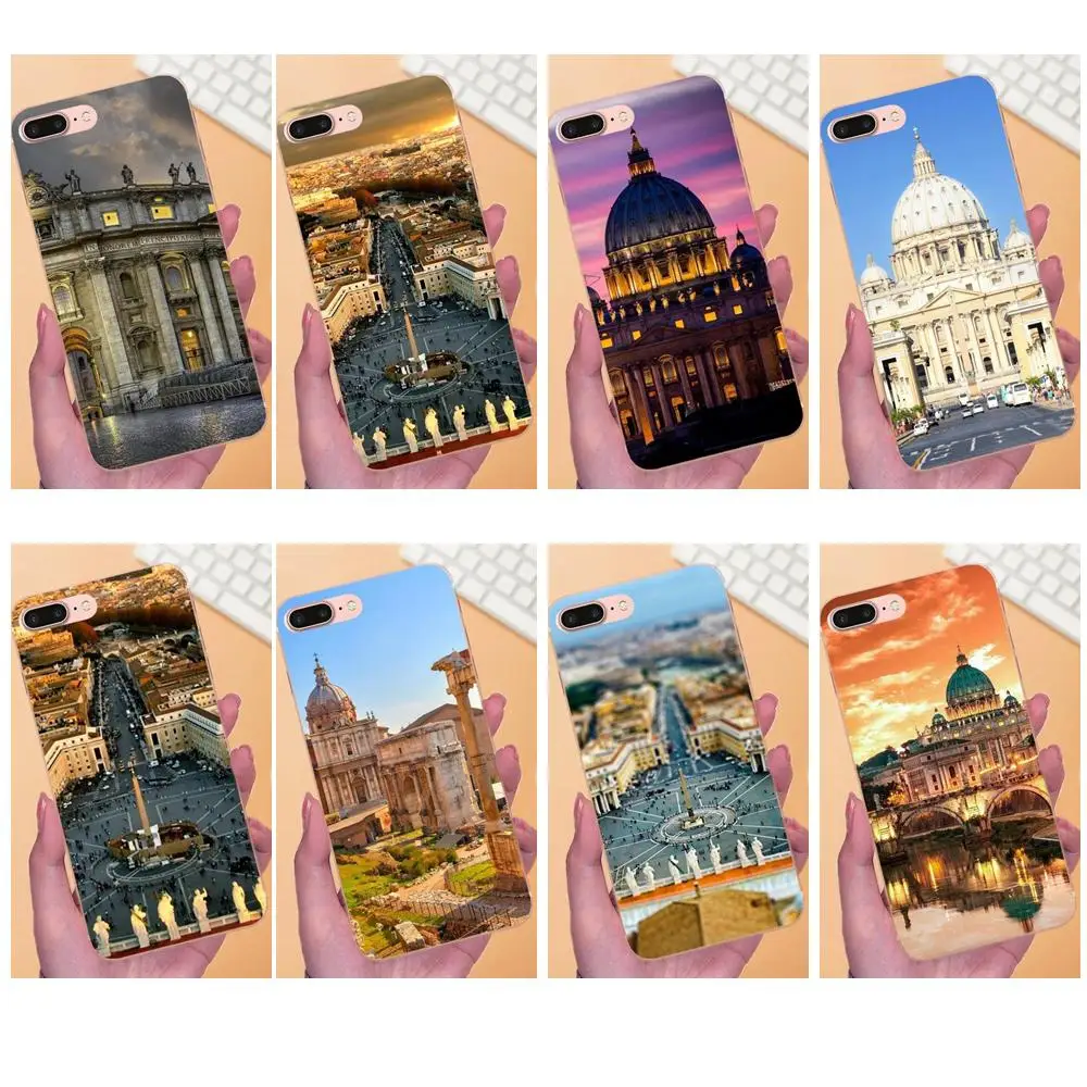 Italy Landscape Peter Square Soft Capa Cover For Galaxy A3 A5 A7 On5 On7 2015 2016 2017 Grand Alpha G850 Core2 Prime S2 I9082 | Мобильные