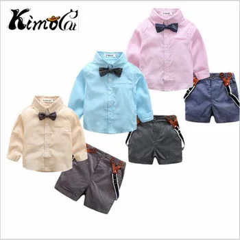 Kimocat Spring autumn new children's suit of infant boy's cotton A gentleman's tie back pantsuit 3 color
Kimocat Spring autumn new children's suit of infant boy's cotton A gentleman's tie back pantsuit 3 color