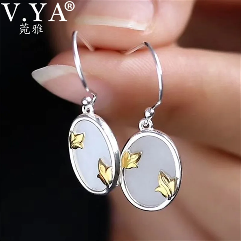 V.YA 925 Sterling Silver Magnolia Flower Earrings Natural White Stone Earrings for Women Creative Silver Jewelry
V.YA 925 Sterling Silver Magnolia Flower Earrings Natural White Stone Earrings for Women Creative Silver Jewelry