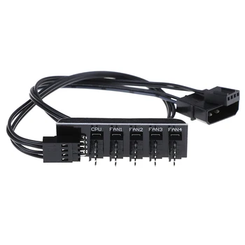 40cm 1 to 5 4-pins PWM CPU Cooler/ Case/ Chasis Cooling Fan Power Cable Hub Splitter Adapter Black Sleeved Jacket
40cm 1 to 5 4-pins PWM CPU Cooler/ Case/ Chasis Cooling Fan Power Cable Hub Splitter Adapter Black Sleeved Jacket
