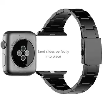 Stainless Steel Watchband+Adapter for iWatch Apple Watch Series 1 2 3 38mm 42mm Wrist Band Link Strap Bracelet Black Gold Silver
Stainless Steel Watchband+Adapter for iWatch Apple Watch Series 1 2 3 38mm 42mm Wrist Band Link Strap Bracelet Black Gold Silver