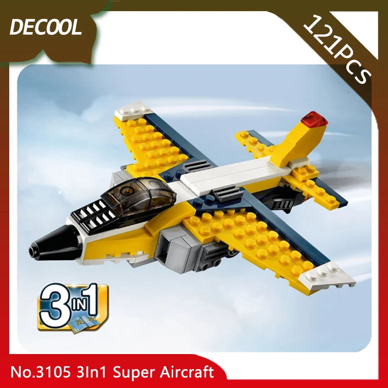 Doinbby Store 3105 121Pcs 3IN1 Deformation Series Super Aircraft Model Building Blocks set Bricks Compatible with Legoings
Doinbby Store 3105 121Pcs 3IN1 Deformation Series Super Aircraft Model Building Blocks set Bricks Compatible with Legoings