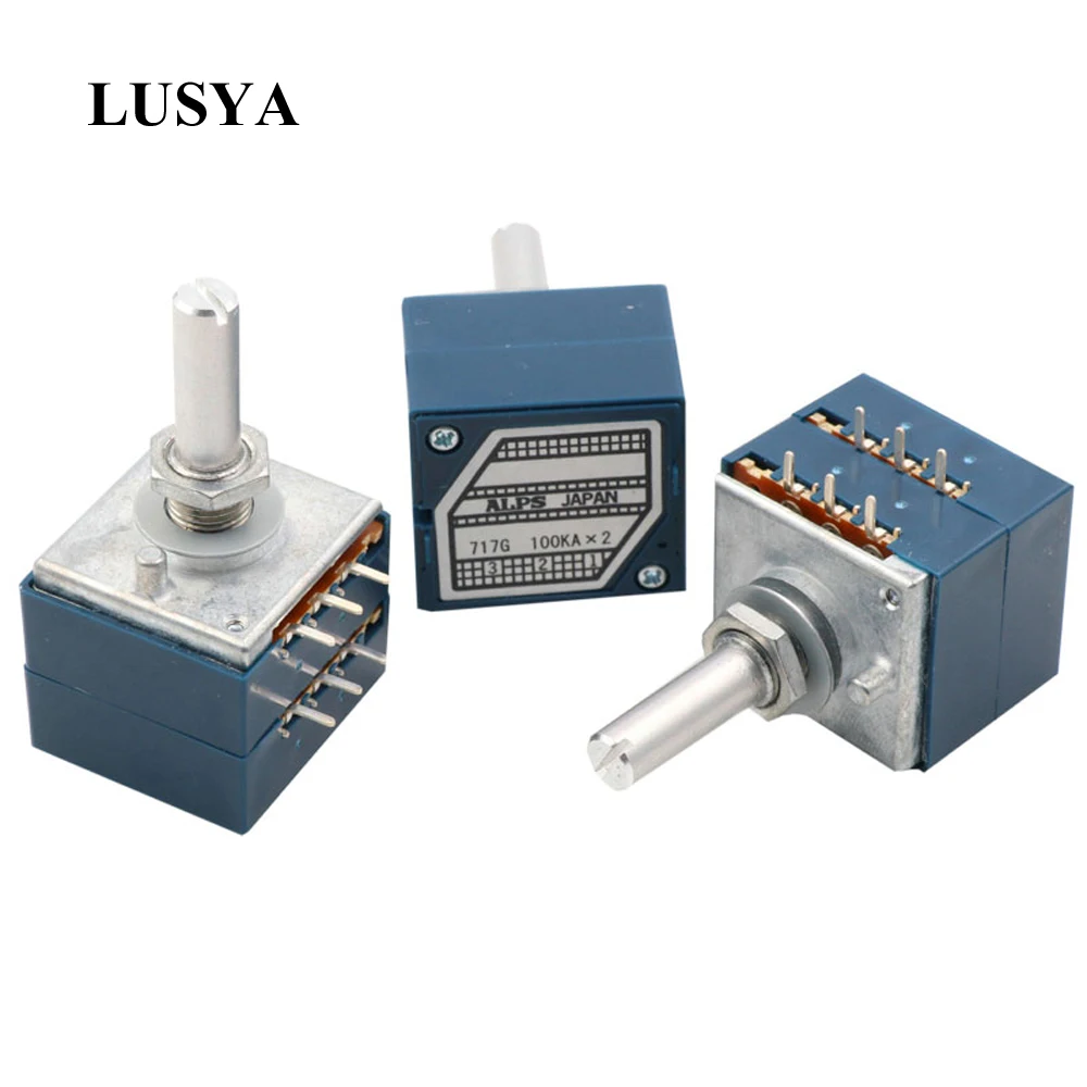 Lusya original Japan ALPS RK27 double volume potentiometer 10k 50K 100k round handle for hifi amplifier A9-013
Lusya original Japan ALPS RK27 double volume potentiometer 10k 50K 100k round handle for hifi amplifier A9-013