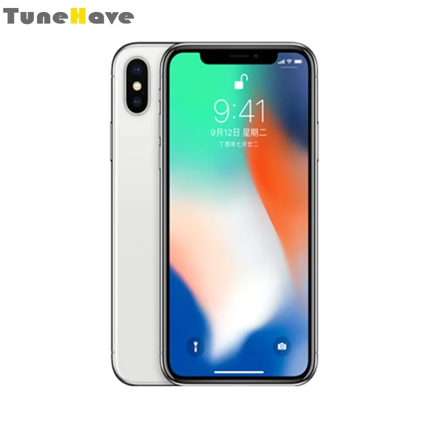 Original Unlocked iPhone X Face ID 5.8" 3GB RAM 64GB/256GB ROM iOS A11 Hexa Core phone IP67 waterproof Dual Back Camera 4G LTE
Original Unlocked iPhone X Face ID 5.8" 3GB RAM 64GB/256GB ROM iOS A11 Hexa Core phone IP67 waterproof Dual Back Camera 4G LTE
