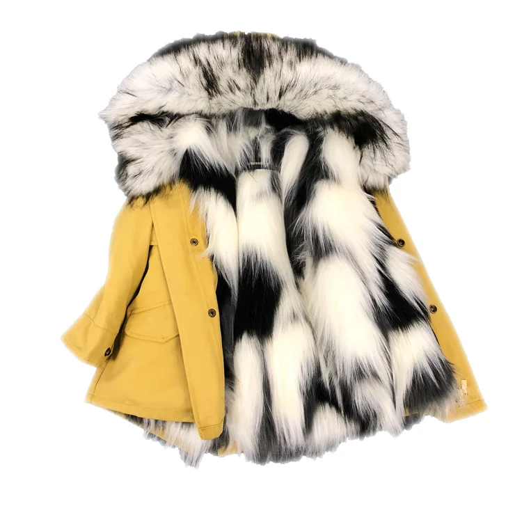 Fashion Kids girl Winter Jacket Faux Fox Fur liner detachable jackets children outerwear girl outfit thick warm Coat for 3-13 Y
Fashion Kids girl Winter Jacket Faux Fox Fur liner detachable jackets children outerwear girl outfit thick warm Coat for 3-13 Y