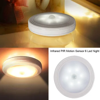 LED Night Light 6 LED PIR Body Motion Sensor Wall Light Battery for Closet Stairs Basement Hallway Wall Cabinet
LED Night Light 6 LED PIR Body Motion Sensor Wall Light Battery for Closet Stairs Basement Hallway Wall Cabinet