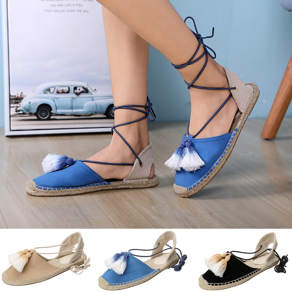 Women Solid Color breathable and comfortable round head Cross-Strap Cover Heel hemp rope with bohemian Strappy Sandals Shoes
Women Solid Color breathable and comfortable round head Cross-Strap Cover Heel hemp rope with bohemian Strappy Sandals Shoes