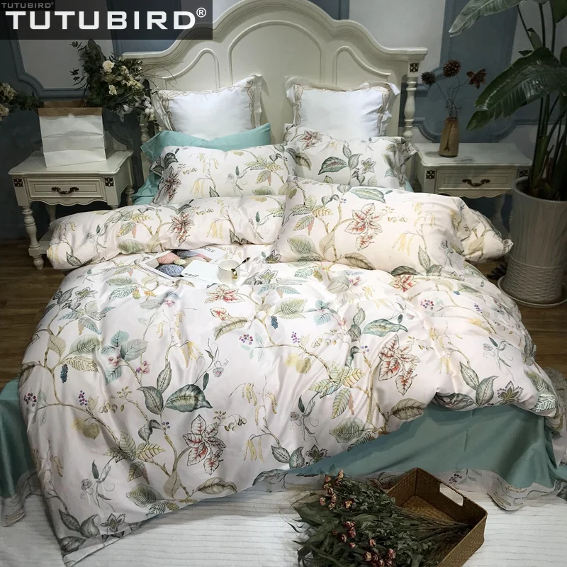 Floral Percal Satin bed linen sheets Egyptian cotton bedding sets duvet cover flower print newest queen king bedspreads
Floral Percal Satin bed linen sheets Egyptian cotton bedding sets duvet cover flower print newest queen king bedspreads
