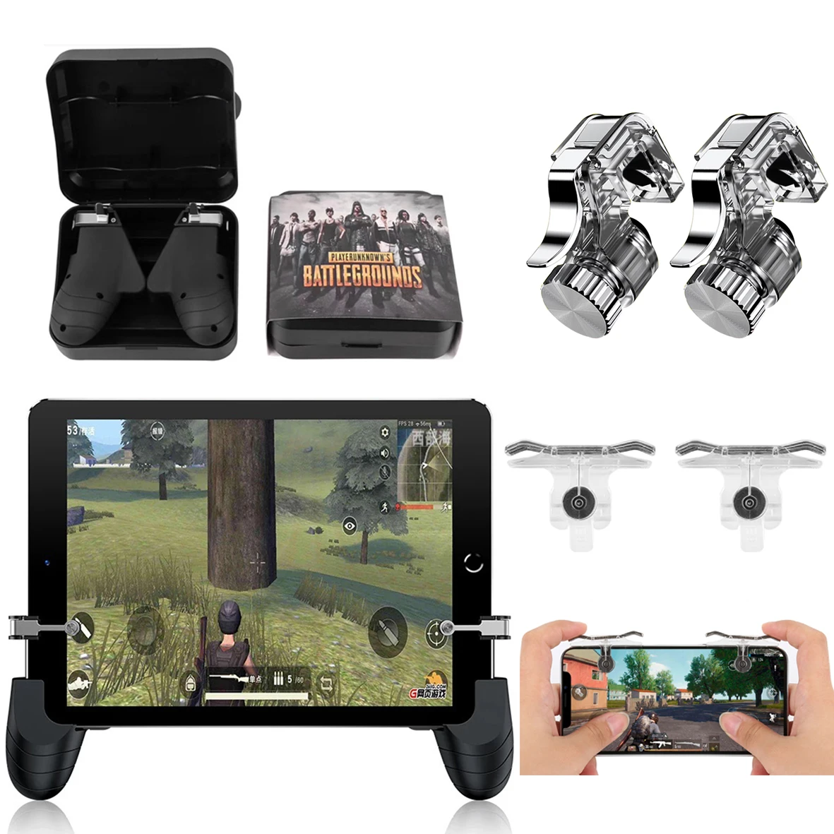 For PUBG Mobile Game Fire Button Aim Key Smart phone Gaming Trigger L1R1 Shooter Controller R9 for iPad Tablet iphone Xiaomi pad
For PUBG Mobile Game Fire Button Aim Key Smart phone Gaming Trigger L1R1 Shooter Controller R9 for iPad Tablet iphone Xiaomi pad