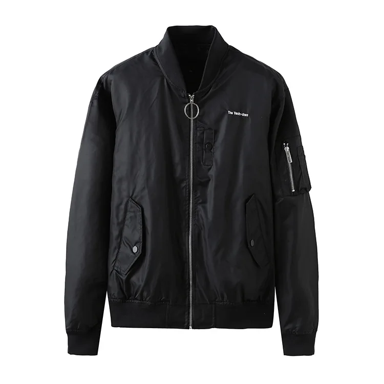New 19ss Men Rib Sleeve Embroidered bat lightning Fashion High couple Baseball Coats & Jackets Abstract digital coat Motor #H83
New 19ss Men Rib Sleeve Embroidered bat lightning Fashion High couple Baseball Coats & Jackets Abstract digital coat Motor #H83