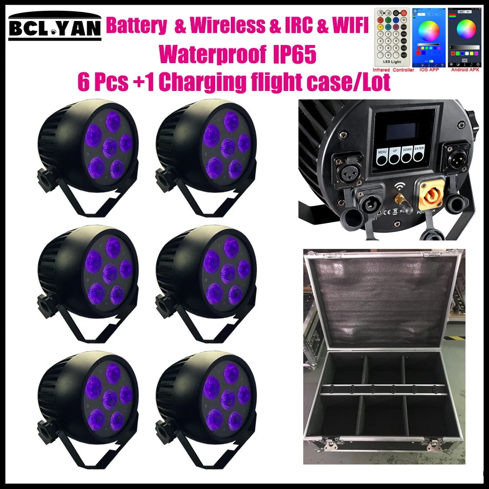 High Quality Waterproof ip65 led wash light with battery Wireless dmx Remote WIFI Smart par uplights 6pcs with road case
High Quality Waterproof ip65 led wash light with battery Wireless dmx Remote WIFI Smart par uplights 6pcs with road case