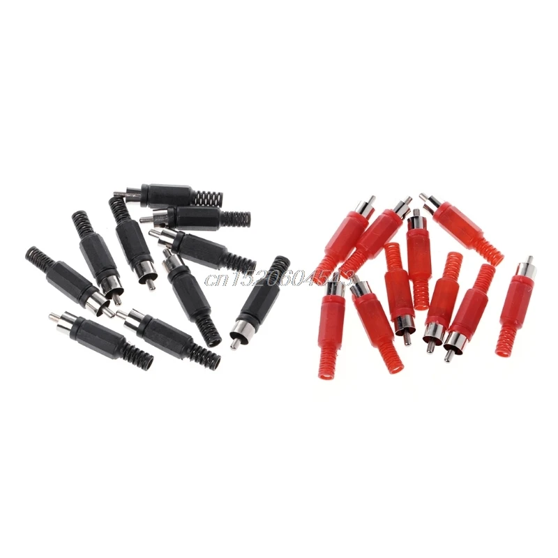 20 Pcs Black Red Solder RCA Male Plug Audio Video Adapter Connector R24 Drop Ship
20 Pcs Black Red Solder RCA Male Plug Audio Video Adapter Connector R24 Drop Ship