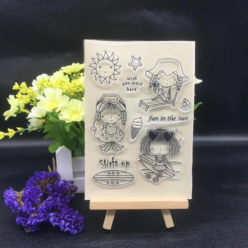 Girl Clear Stamp for Scrapbooking Transparent Silicone Rubber DIY Photo Album Decor 75
Girl Clear Stamp for Scrapbooking Transparent Silicone Rubber DIY Photo Album Decor 75