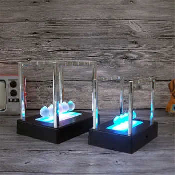 Modern Electric LED Decor Physics Teaching Newton Pendulum Ball Creative Gifts Crafts Balance Swing Ball Home Decor Accessories
Modern Electric LED Decor Physics Teaching Newton Pendulum Ball Creative Gifts Crafts Balance Swing Ball Home Decor Accessories