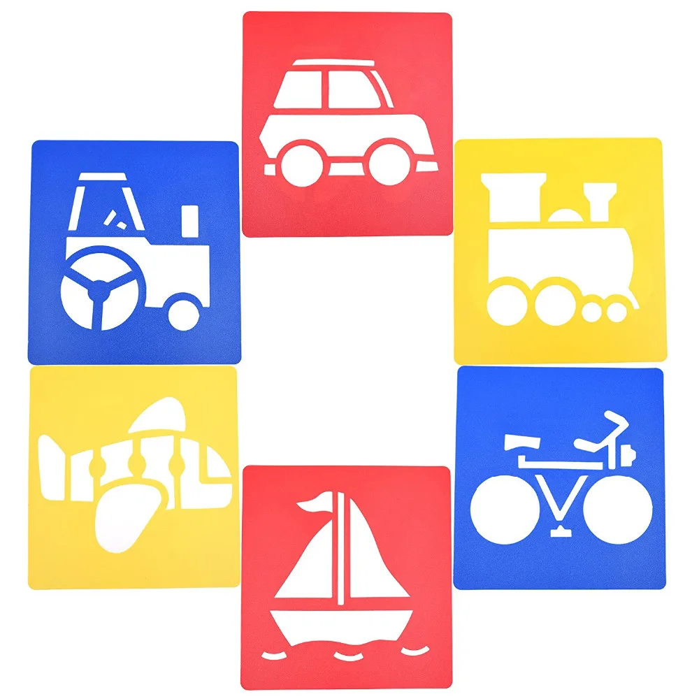 XRHYY Set of 6 Assorted Color Traffic System Drawing Painting Stencils Templates for Kids (JTCG)
XRHYY Set of 6 Assorted Color Traffic System Drawing Painting Stencils Templates for Kids (JTCG)