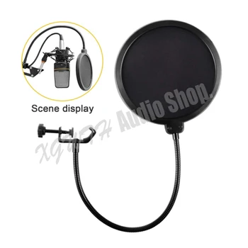 Microphone Pop Filter Dual Layer Mic Pop Shield with Clip Stabilizing Arm for Recording Vocals Home Studio Broadcasting
Microphone Pop Filter Dual Layer Mic Pop Shield with Clip Stabilizing Arm for Recording Vocals Home Studio Broadcasting