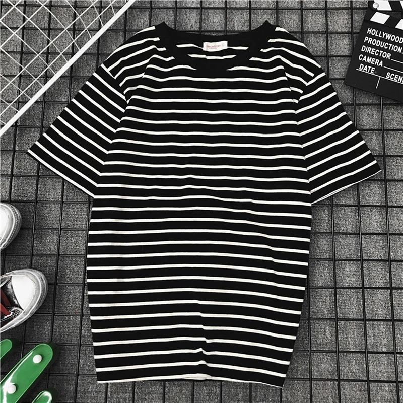Bigsweety Women Short Sleeve T Shirt Classic Black White Striped T-shirt Women Loose T-shirt Casual Tope Tees Harajuku Tshirt
Bigsweety Women Short Sleeve T Shirt Classic Black White Striped T-shirt Women Loose T-shirt Casual Tope Tees Harajuku Tshirt